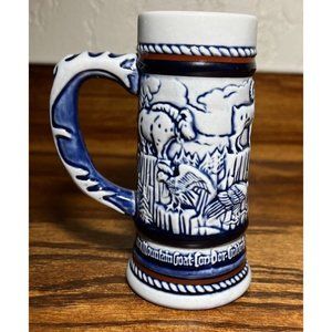 Vintage Avon Endangered Species Miniature Stein Ceramic Ceramarte Brazil Alaskan